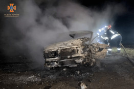 Страшна ДТП у Криворізькому районі: чоловік згорів у власній автівці3