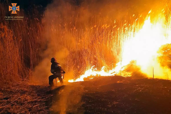 На Дніпропетровщині вогнеборці ліквідовують займання в екосистемах, рятуючи людські оселі від вогню5