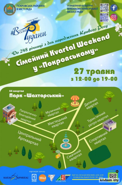 Як у Кривому Розі будуть відзначати 248-му річницю з дня створення міста: куди піти3