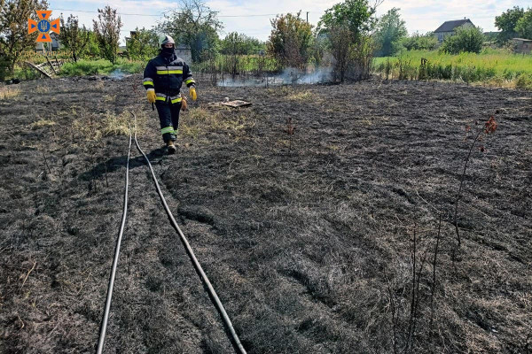 Протягом доби рятувальники Дніпропетровщини боролись з вогнем на 3 га відкритих територій1