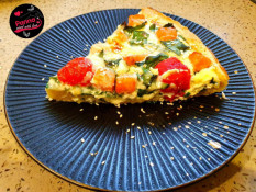 Кулінарний блог А. Паукової: Кіш з лососем, шпинатом і чері3