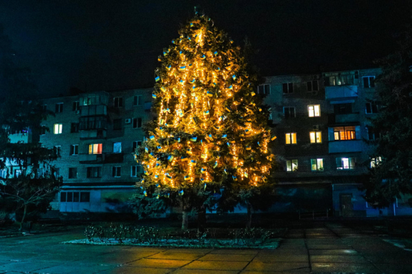 Ялинка Незламності з’явилася у одній з громад Криворіжжя: як і чим її прикрашали2