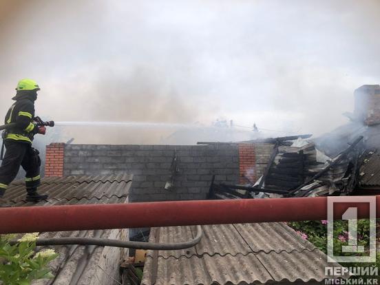 Чорнющий дим видно здалеку: у Кривому Розі спалахнув приватний будинок1