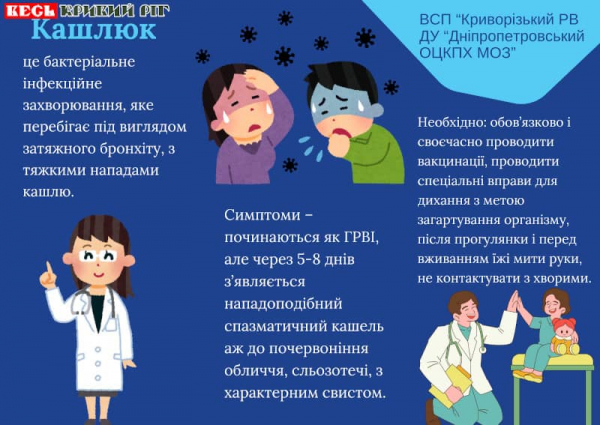 Про небезпеку кашлюка розповіли в Кривому Розі