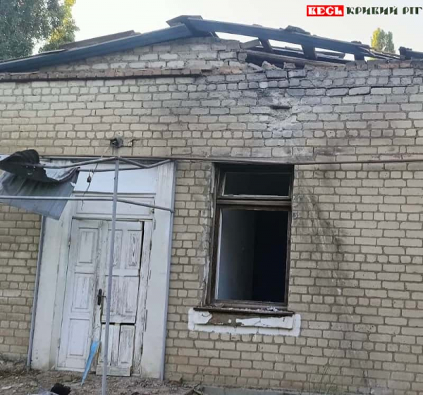 Нежитлову будівлю атакував ворожий БПЛА в Криворізькому районі