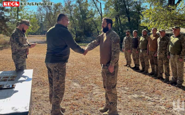 Нагороди вручають кращим мінометникам Криворізької ТРО на Курщині