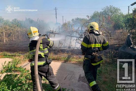 На Криворіжжі вогонь пошкодив житлову забудову: минулої доби у регіоні загоряння випалили понад 159 гектар землі3