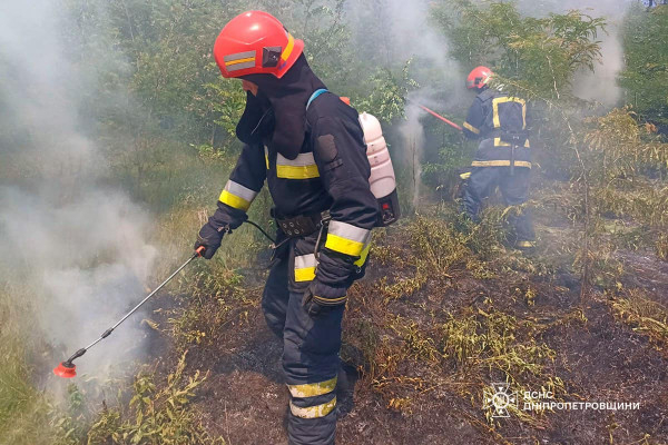 За минулу добу вогнеборці Дніпропетровщини ліквідували 76 пожеж у природних екосистемах1