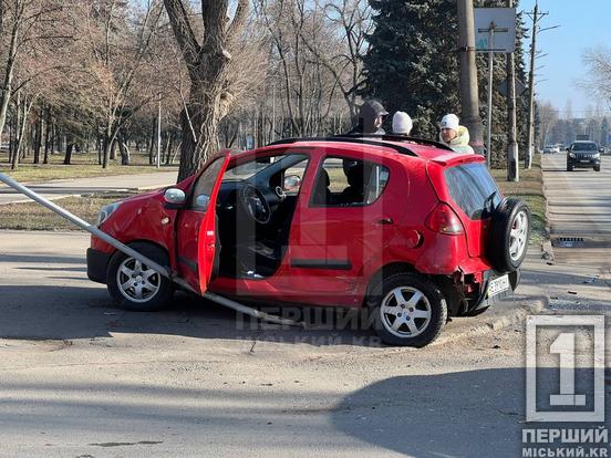 У Кривому Розі не поділили дорогу Volkswagen та Geely: маму з дитиною забрала «швидка»1