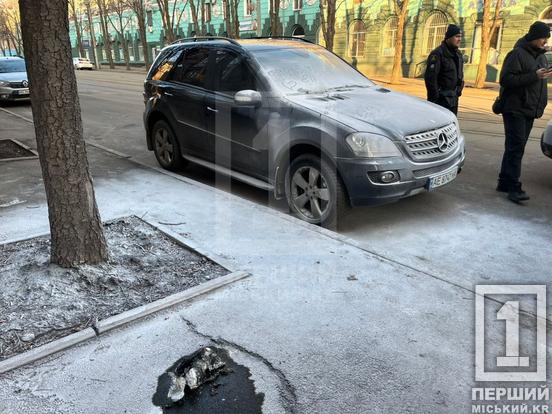 В Інгулецькому районі Кривого Рогу намагалися спалити Mercedes1