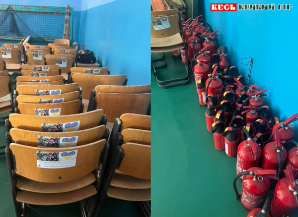 Меблі, вогнегасники подарували благодійники Глеюватській громаді Криворізького р-ну