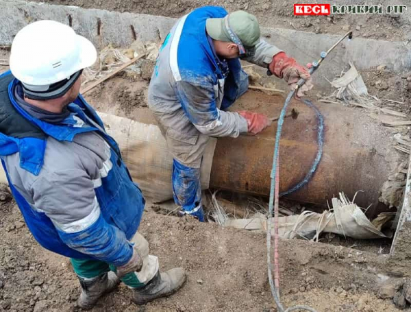 Ремонт теплотраси на ділянці ДП «Криворізька теплоцентраль»