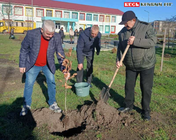 Саджанці з Гурівського лісу висадили в Карпівці Криворізького району