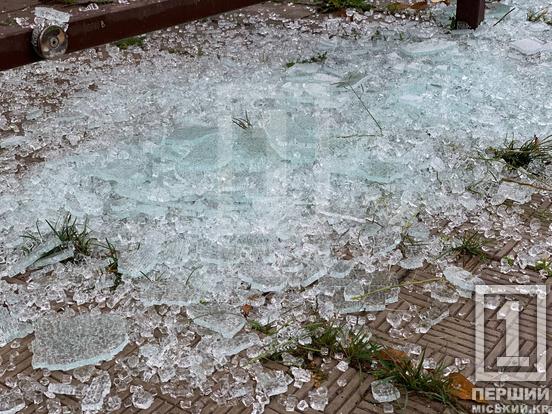 Вандальну «хворобу» треба терміново «лікувати»: у Кривому Розі невідомі розтрощили частину зупинки громадського транспорту1