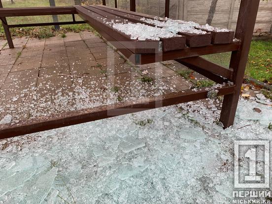 Вандальну «хворобу» треба терміново «лікувати»: у Кривому Розі невідомі розтрощили частину зупинки громадського транспорту3