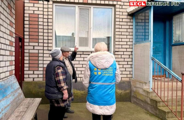Подружжя з Високопілля отримало допомогу від Карітас Кривий Ріг
