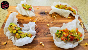 Кулінарний блог А. Паукової: Закуска з рисового паперу та гуакамоле0