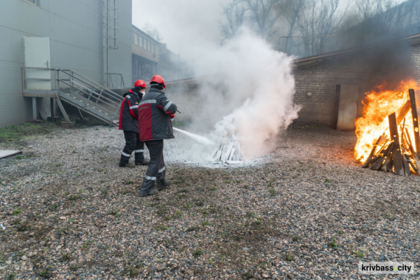 У Кривому Розі на ЦГЗК провели комплексне тренування з ліквідації наслідків бойових дій