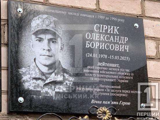Віддали усе заради безпеки близьких: у Криворізькому ліцеї №81 відкрили меморіали Сергію Мартинову та Олександру Сірику6