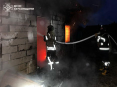 Вночі від під масованою атакою ворога був Херсон, постраждала жінка1