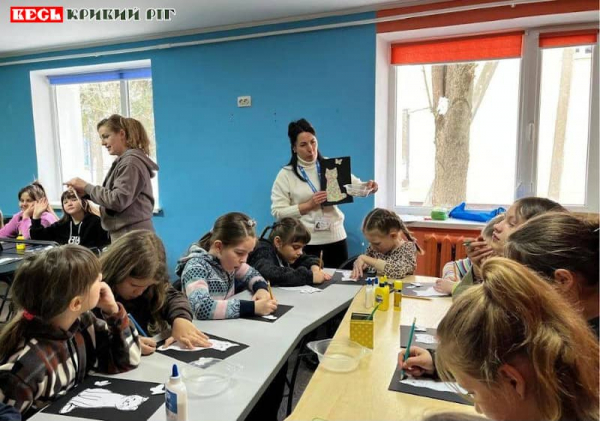 Чарівних котиків малювали діти в Софіївці в Криворізькому р-ні