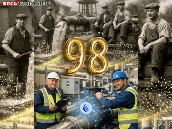 98 років виповнилось Кривбасводоканалу