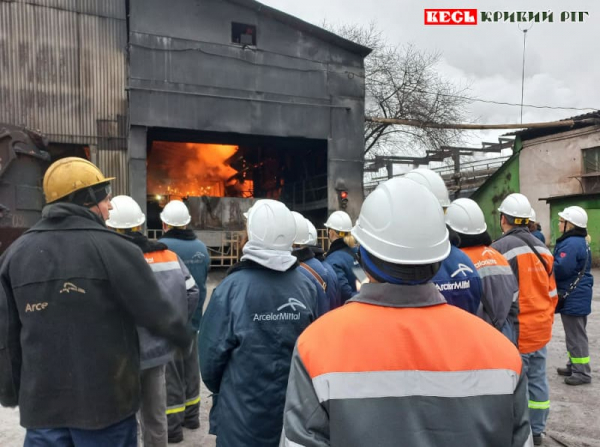Студенти  на екскурсії у доменному цеху №1 АрселорМіттал Кривий Ріг