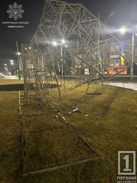 «Фінішував» на клумбі: у Кривому Розі нетверезий водій влаштував ДТП на кільці 95-го2