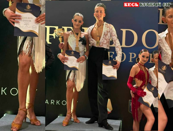 Криворізька танцюристка Софія Покровська з партнером на фестивалі в Києві