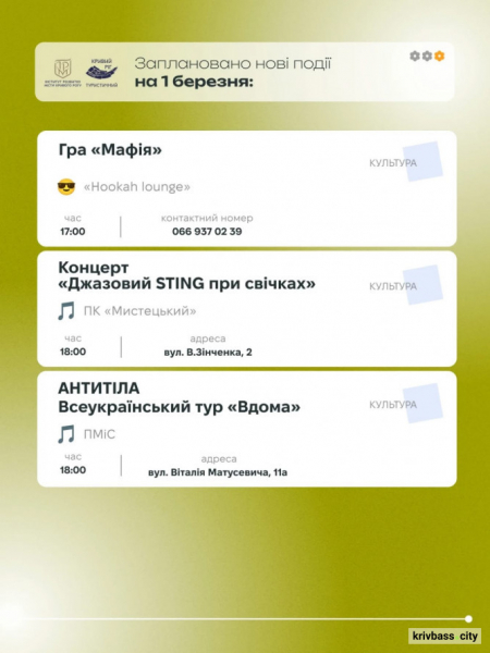 Криворізький вікенд: містян запрошують зустріти весну активно та пізнавально6