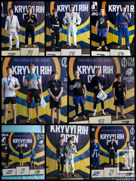 Малий склад — потужний результат: криворізький Club Dragon завоював 10 медалей на Kryvyi Rih Open1