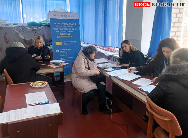 Оформлення допомоги мешканцям Зеленодольська волонтерами Карітас Кривий Ріг