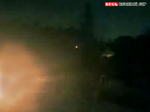 нічний спалах в Кривому Розі