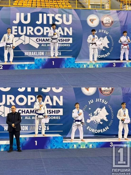 Криворізькі борці вибороли «бронзу» на Чемпіонаті Європи з джиу-джитсу в Греції