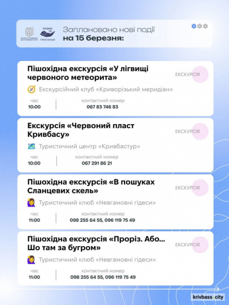 Криворізький вікенд: афіша подій 14 та 15 березня на будь-який смак5