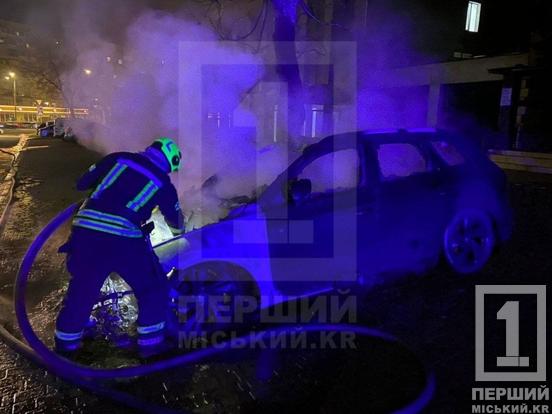 У Кривому Розі на Дзержинці згорів автомобіль