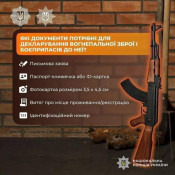 В Україні триває кампанія декларування вогнепальної зброї