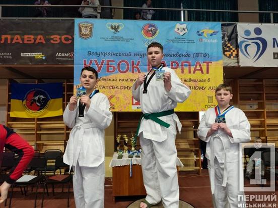 Вісім нагород на «Кубку Карпат»: криворізькі тхеквондисти підкорили Івано-Франківськ