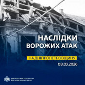 Вночі російські окупанти атакували два райони Дніпропетровщини безпілотниками та з артилерії0
