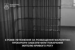6 років ув’язнення за розбещення неповнолітніх: криворіжець відбуватиме покарання