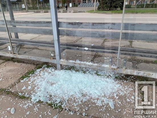 У Кривому Розі розбили скляну зупинку біля цирку: черговий акт вандалізму