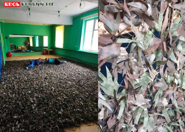 Щільну маскувальну сітку плетуть в фонді Сундучок в Кривому Розі