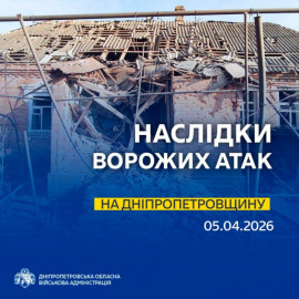 Ворог понад 10 разів атакував Дніпропетровщину: під ударами дрони й артилерія