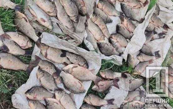 Наловив зайвого: у Криворізькому районі у чоловіка вилучили 25 кілограмів карасів