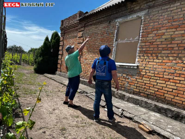 Постраждалому від дрона в Грушівській громаді допомогла Проліска Кривий Ріг