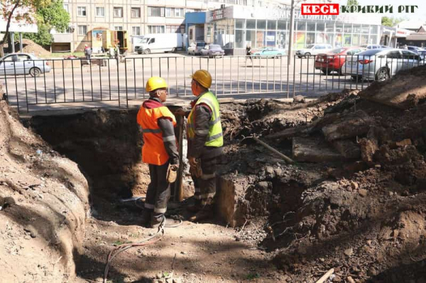 Теплопровід замінюють на пр. Миру в Кривому Розі від котельні &laquo;Гігант&raquo;
