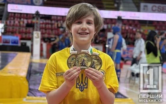 В 11 років вже тричі чемпіон світу: п’ятикласник із Кривого Рогу Богдан Блізнюков привезе до рідного міста три золотих медалі