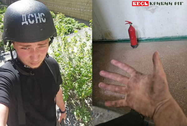 Ліцеїст Назар Ручка допомагав постраждалим від атаки шахеда в Кривому Розі