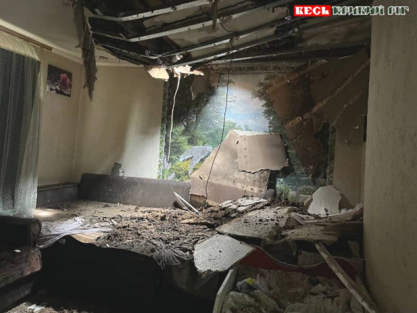 Житло пошкоджено ударом БПЛА по Апостоловому Криворізького р-ну