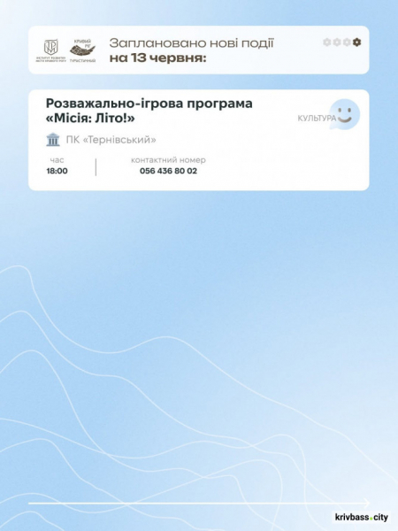 Екскурсії, виставки, концерт духового оркерстру: афіша вихідних у Кривому Розі 13-14 червня